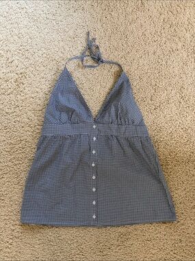 Brandy melville Edith gingham halter top